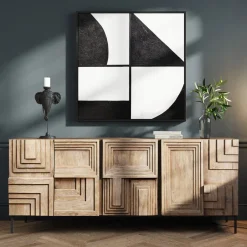 Komoda 5-drzwiowa Rustykalna Z Drewna Mango 184x76 Cm*KARE Design Discount