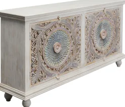 Komoda 4-drzwiowa Z Drewna Mango Front Kolorowy 180x95 Cm*KARE Design Hot