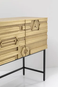 Komoda 4-drzwiowa Złota Ręcznie Kuta Stal Mosiężna 183x86 Cm*KARE Design Sale