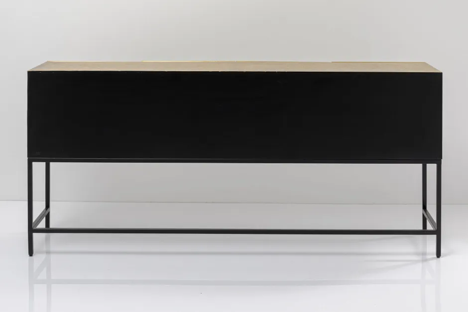 Komoda 4-drzwiowa Złota Ręcznie Kuta Stal Mosiężna 183x86 Cm*KARE Design Sale