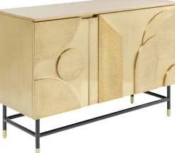Komoda Dwudrzwiowa Złota Glamour 123x87 Cm*KARE Design Best