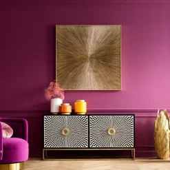 Komoda Electro 160x80 Cm Czarno-biała*KARE Design Discount