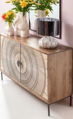 Komoda Eye Of Tiger 115x78 Cm Mango*KARE Design Outlet