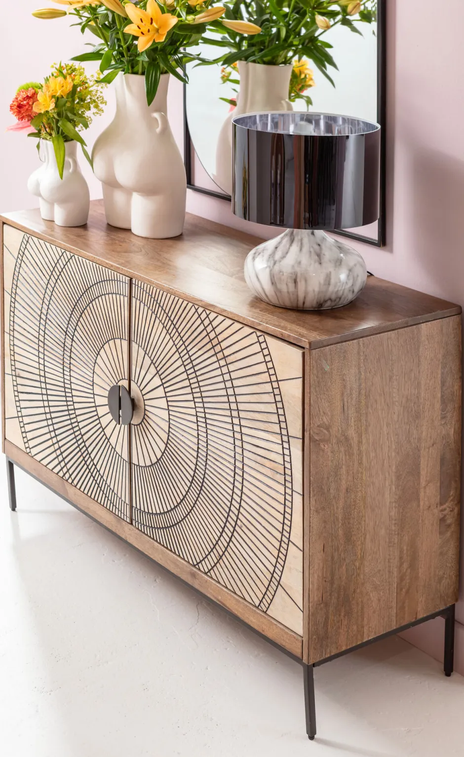 Komoda Eye Of Tiger 115x78 Cm Mango*KARE Design Outlet