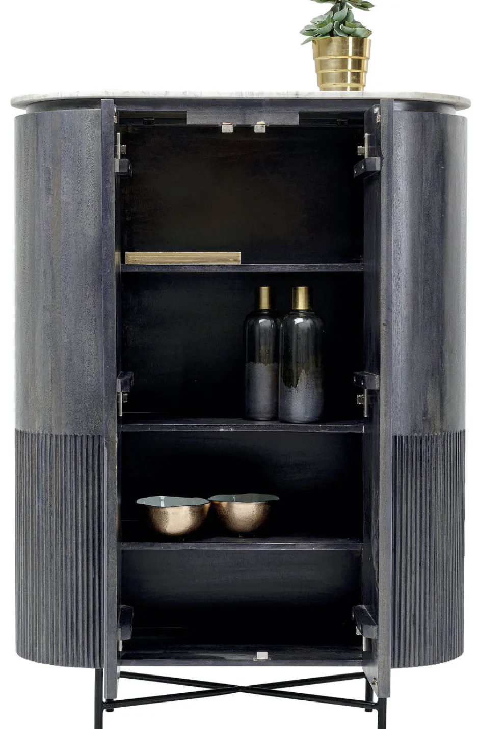 Komoda Glenn 100x138 Cm Ciemnoszara*KARE Design Online