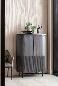 Komoda Glenn 100x138 Cm Ciemnoszara*KARE Design Online