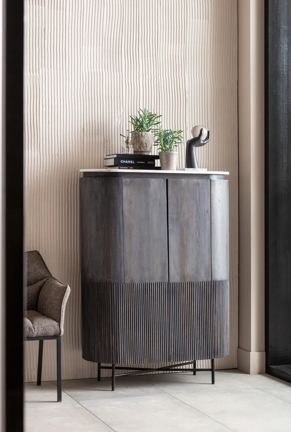 Komoda Glenn 100x138 Cm Ciemnoszara*KARE Design Online