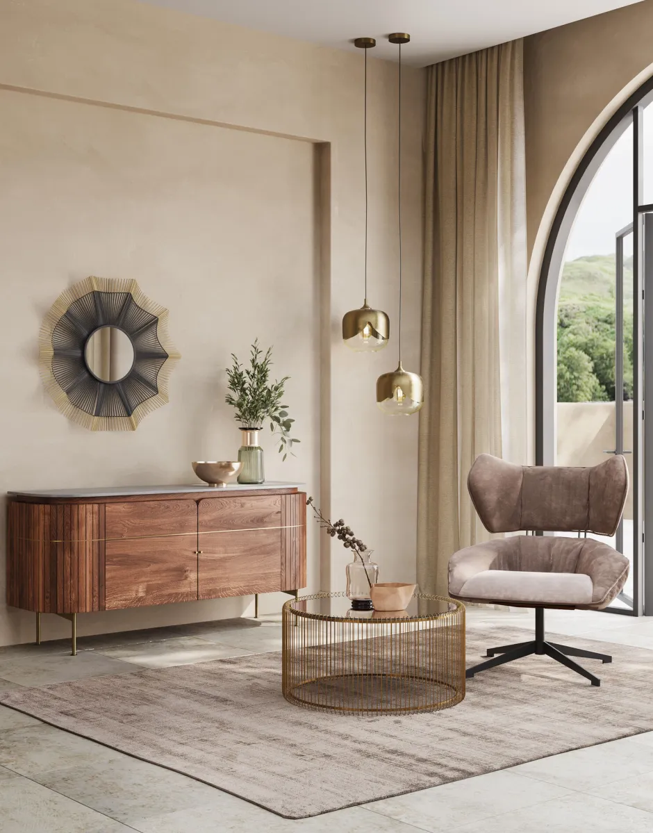 Komoda Grace 160x78 Cm Drewno Mango - Blat Marmur*KARE Design Hot