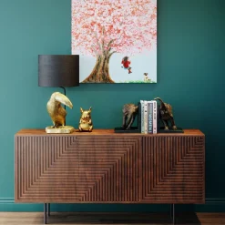 Komoda Grooves 164x79 Cm Brązowa Mango*KARE Design New