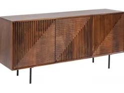 Komoda Grooves 164x79 Cm Brązowa Mango*KARE Design New