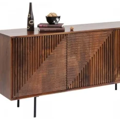 Komoda Grooves 164x79 Cm Brązowa Mango*KARE Design New
