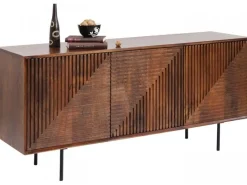 Komoda Grooves 164x79 Cm Brązowa Mango*KARE Design New
