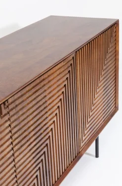 Komoda Grooves 164x79 Cm Brązowa Mango*KARE Design New