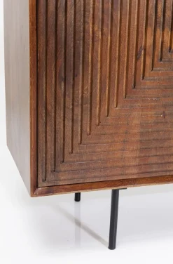 Komoda Grooves 164x79 Cm Brązowa Mango*KARE Design New