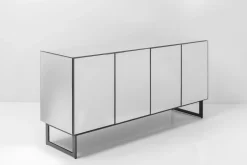 Komoda Lustrzana 4-drzwiowa Nogi Czarne 160x80 Cm*KARE Design Hot