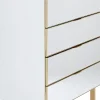 Komoda Lustrzana Z 5 Szufladami Nogi Złote 65x114 Cm*KARE Design New