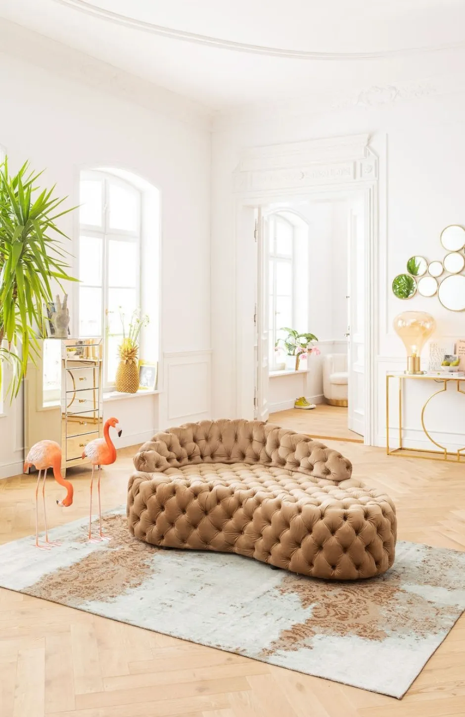 Komoda Luxury Gold 5 49x110 Cm Szampańska*KARE Design Best