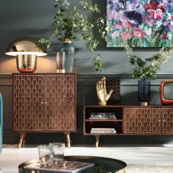 Komoda Muskat 75x85 Cm Brązowa*KARE Design Outlet