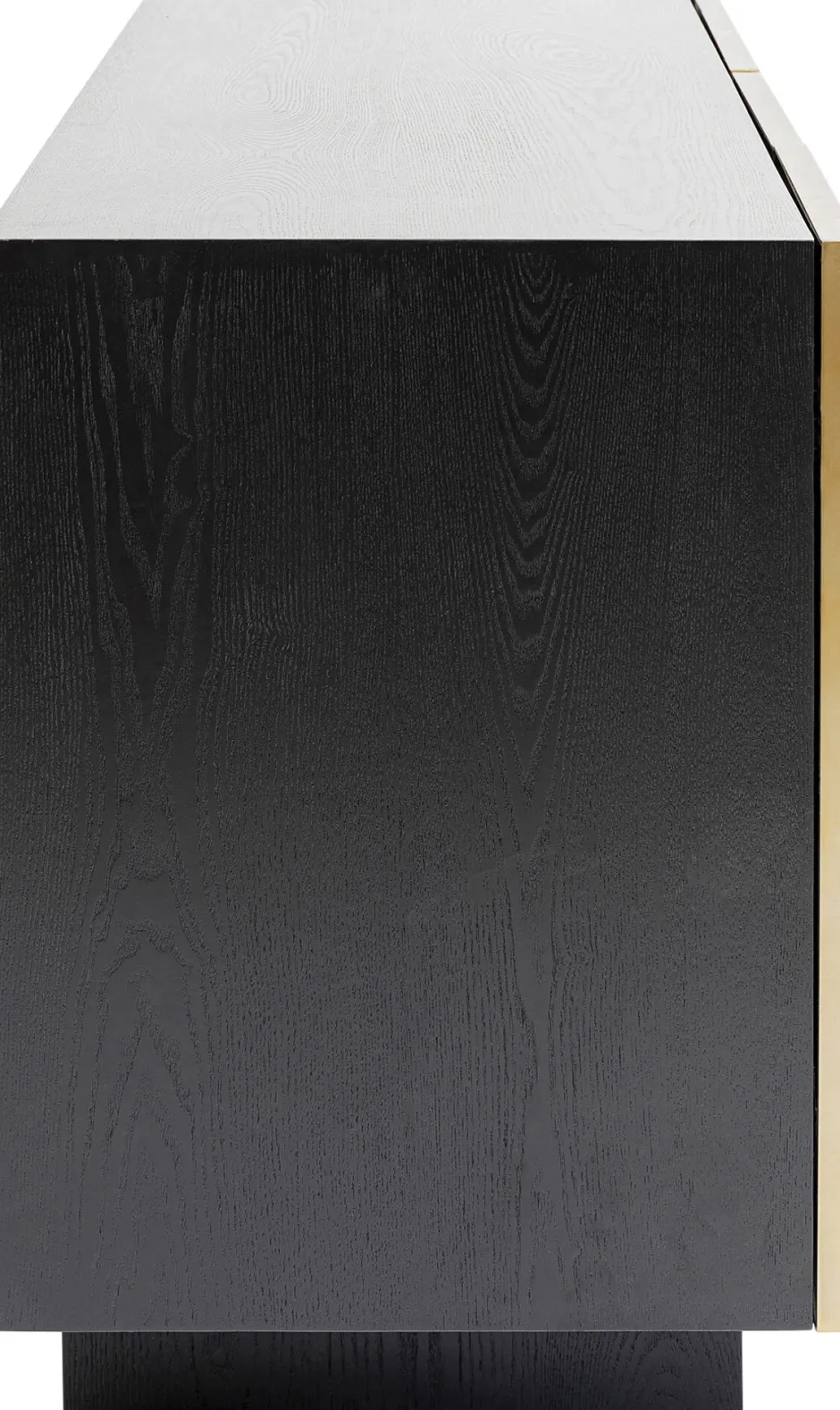 Komoda Nowoczesna 4-drzwiowa Do Salonu Front Czarno-złoty 160x78 Cm*KARE Design Hot