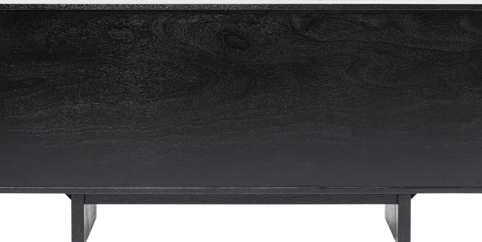 Komoda Nowoczesna 4-drzwiowa Do Salonu Front Czarno-złoty 160x78 Cm*KARE Design Hot
