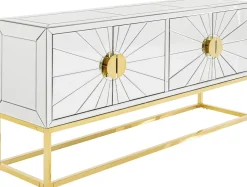 Komoda Queen 162x77 Cm Lustrzana - Podstawa Złota*KARE Design Clearance