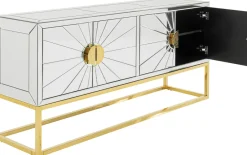 Komoda Queen 162x77 Cm Lustrzana - Podstawa Złota*KARE Design Clearance