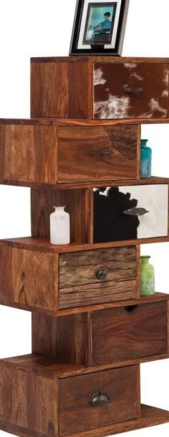 Komoda Rodeo Zick Zack 50x120 Cm Drewniana*KARE Design