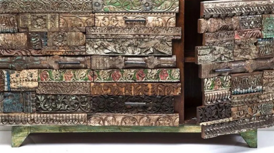 Komoda Shanti Surprise Puzzle 160x90 Cm Kolorowa*KARE Design Sale