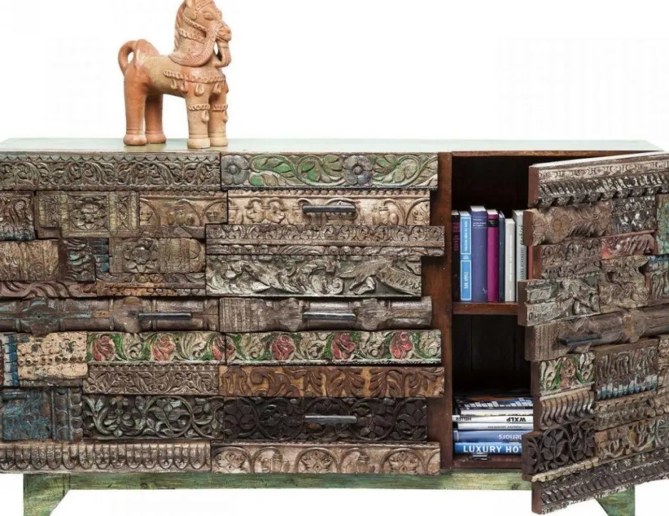 Komoda Shanti Surprise Puzzle 160x90 Cm Kolorowa*KARE Design Sale