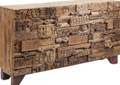 Komoda Shanti Surprise Puzzle 160x90 Cm Drewniana*KARE Design Outlet