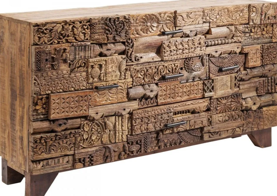 Komoda Shanti Surprise Puzzle 160x90 Cm Drewniana*KARE Design Outlet