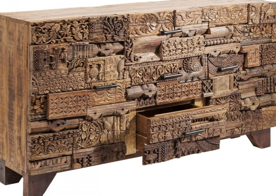 Komoda Shanti Surprise Puzzle 160x90 Cm Drewniana*KARE Design Outlet