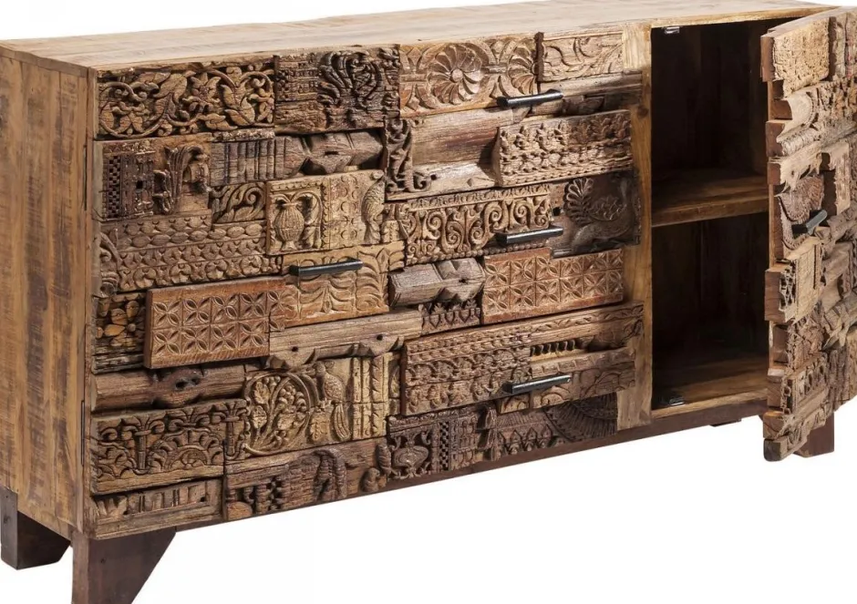 Komoda Shanti Surprise Puzzle 160x90 Cm Drewniana*KARE Design Outlet