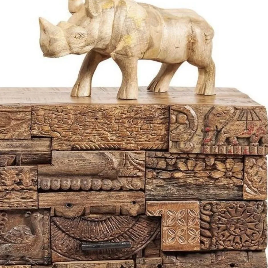 Komoda Shanti Surprise Puzzle 160x90 Cm Drewniana*KARE Design Outlet