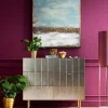 Komoda Srebrno Złota Z Szufladami I Uchwytami 106x89 Cm*KARE Design Best