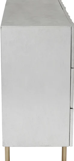 Komoda Srebrno Złota Z Szufladami I Uchwytami 106x89 Cm*KARE Design Best