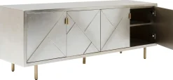 Komoda Venice Triangle 180x64 Cm Srebrno Złota*KARE Design