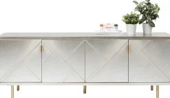 Komoda Venice Triangle 180x64 Cm Srebrno Złota*KARE Design