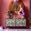 Komoda Zebra 160x80 Cm Czarno-kremowa*KARE Design Best