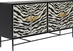 Komoda Zebra 160x80 Cm Czarno-kremowa*KARE Design Best