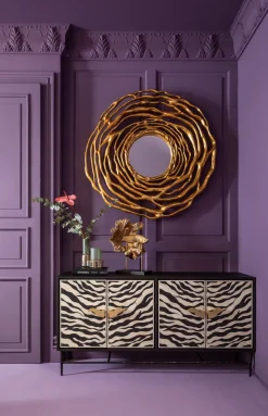 Komoda Zebra 160x80 Cm Czarno-kremowa*KARE Design Best