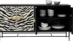 Komoda Zebra 160x80 Cm Czarno-kremowa*KARE Design Best