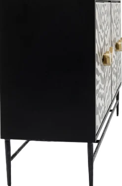 Komoda Zebra 160x80 Cm Czarno-kremowa*KARE Design Best