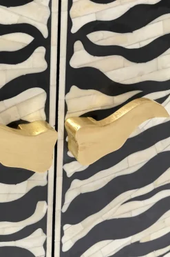 Komoda Zebra 160x80 Cm Czarno-kremowa*KARE Design Best