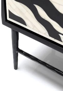 Komoda Zebra 160x80 Cm Czarno-kremowa*KARE Design Best