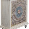 Komoda Z 4 Szufladami Z Drewna Mango Front Kolorowy 90x110 Cm*KARE Design Online