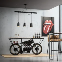 Konsola - Barek Motorbike 180x43 Cm Czarna*KARE Design Sale