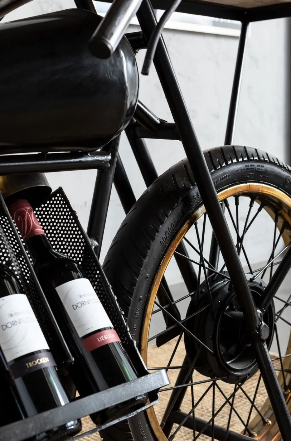 Konsola - Barek Motorbike 180x43 Cm Czarna*KARE Design Sale