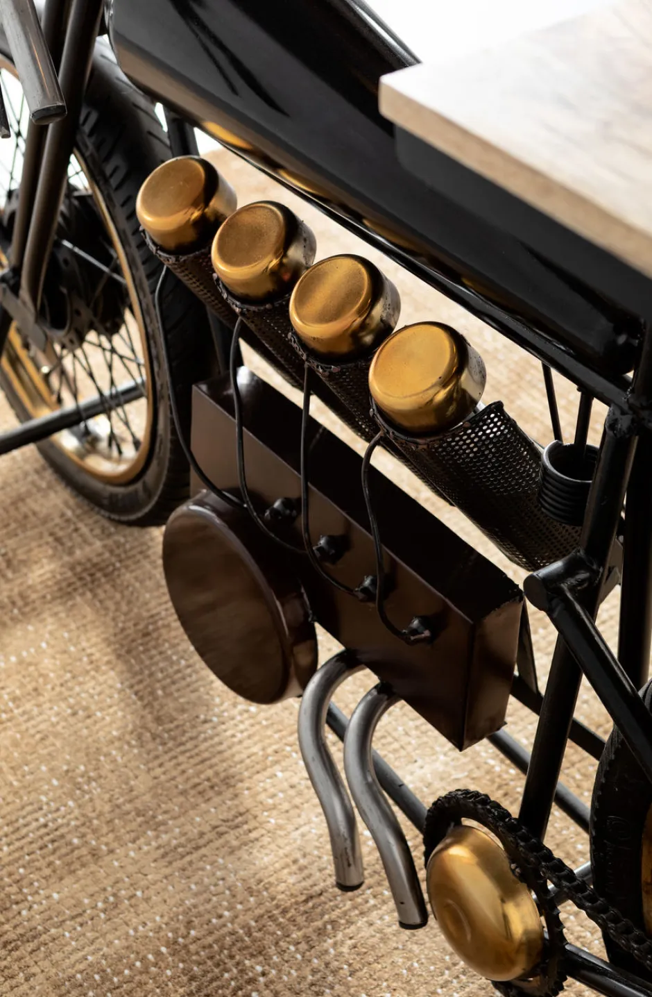 Konsola - Barek Motorbike 180x43 Cm Czarna*KARE Design Sale
