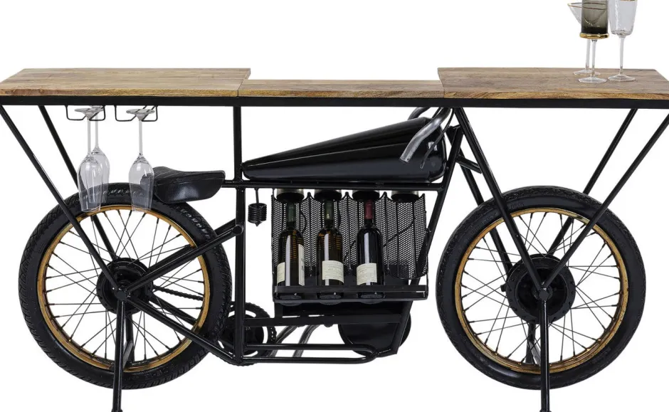 Konsola - Barek Motorbike 180x43 Cm Czarna*KARE Design Sale